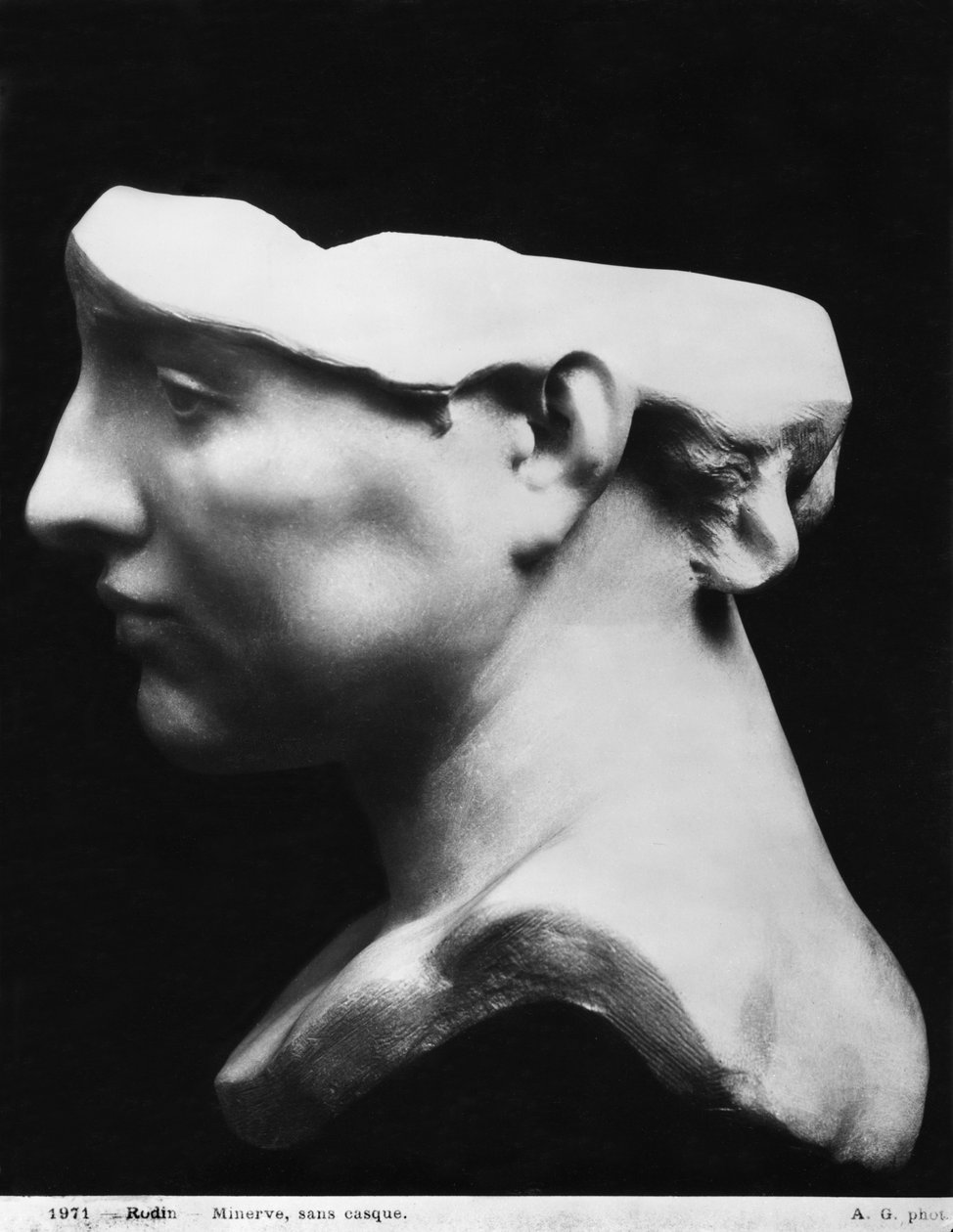 Minerva bez helmy, 1896 (mramor) (viz také 414549) od Auguste Rodin
