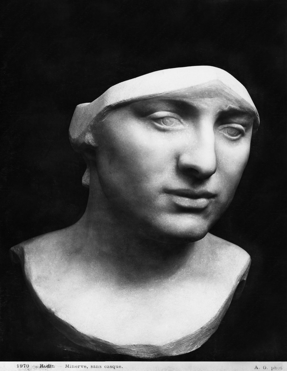 Minerva bez helmy, 1896 (mramor) (viz také 414550) od Auguste Rodin
