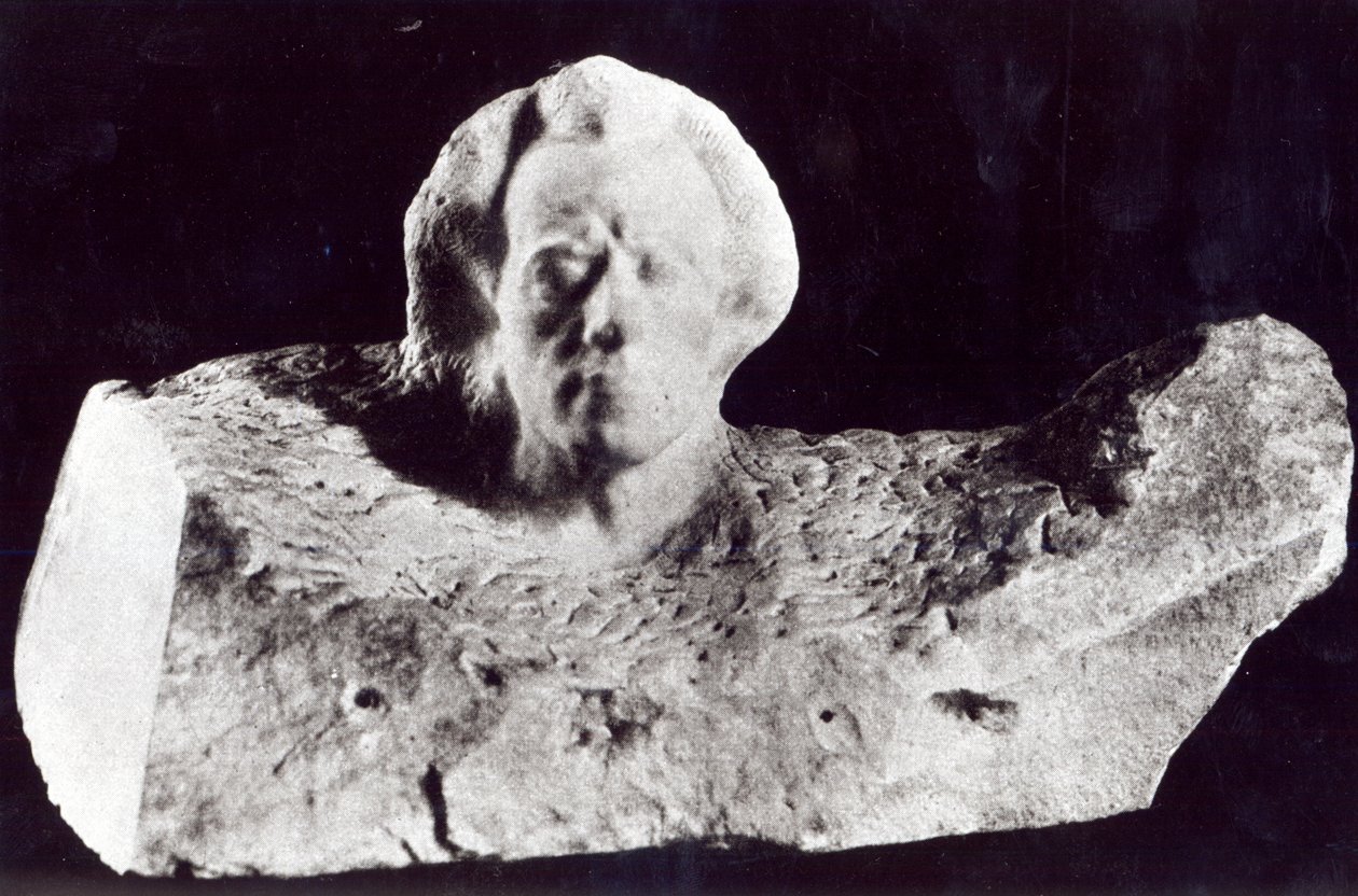 Mozart (Portrét Mahlera), 1911 (mramor) od Auguste Rodin
