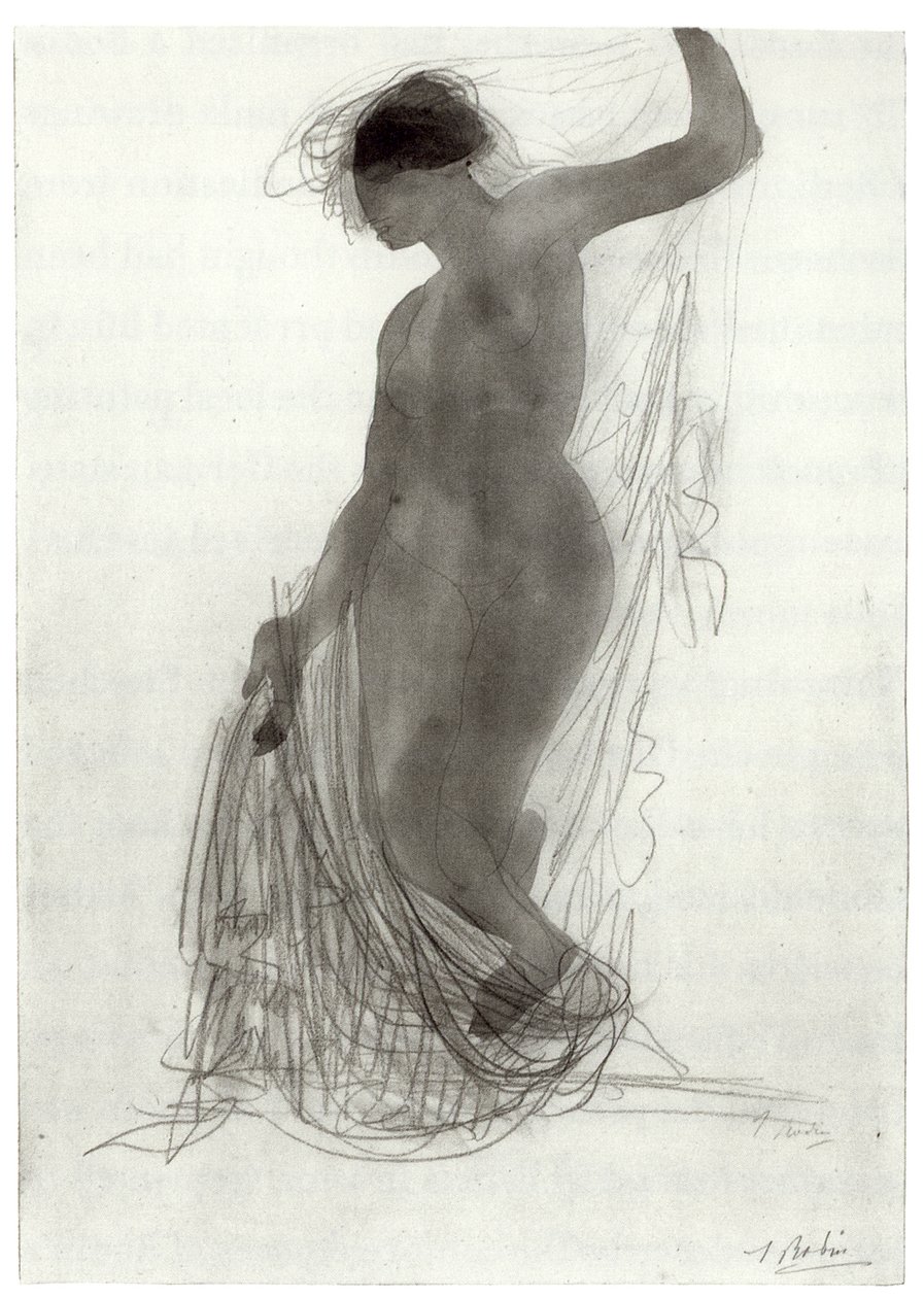 Akt s Draperiesn od Auguste Rodin