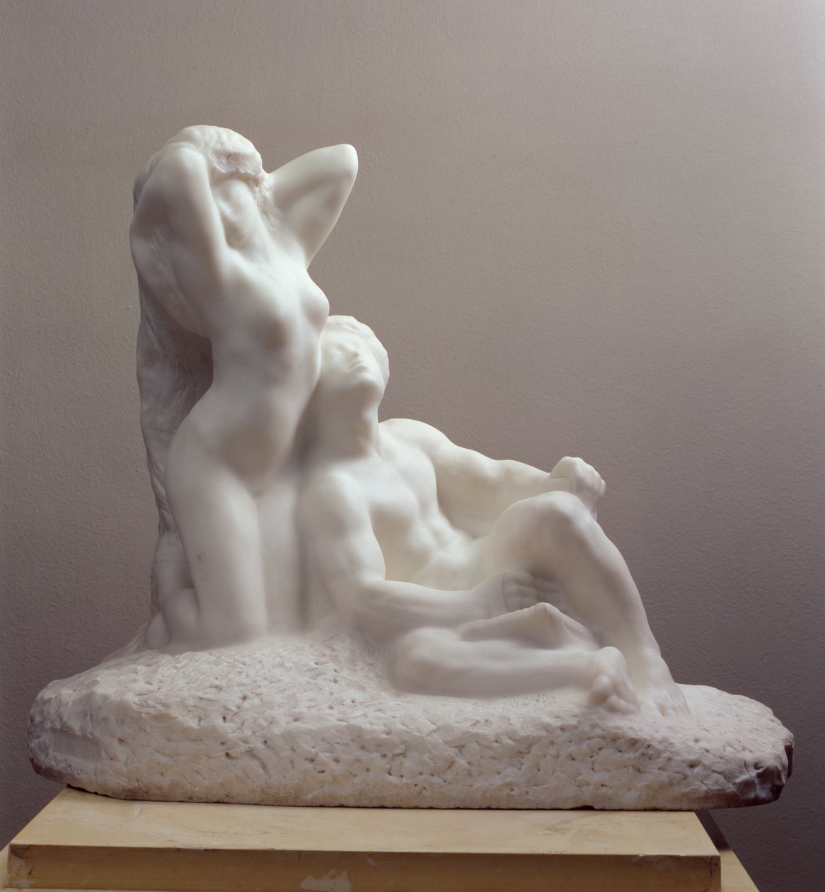 Básník a múza, asi 1905 (mramor) od Auguste Rodin
