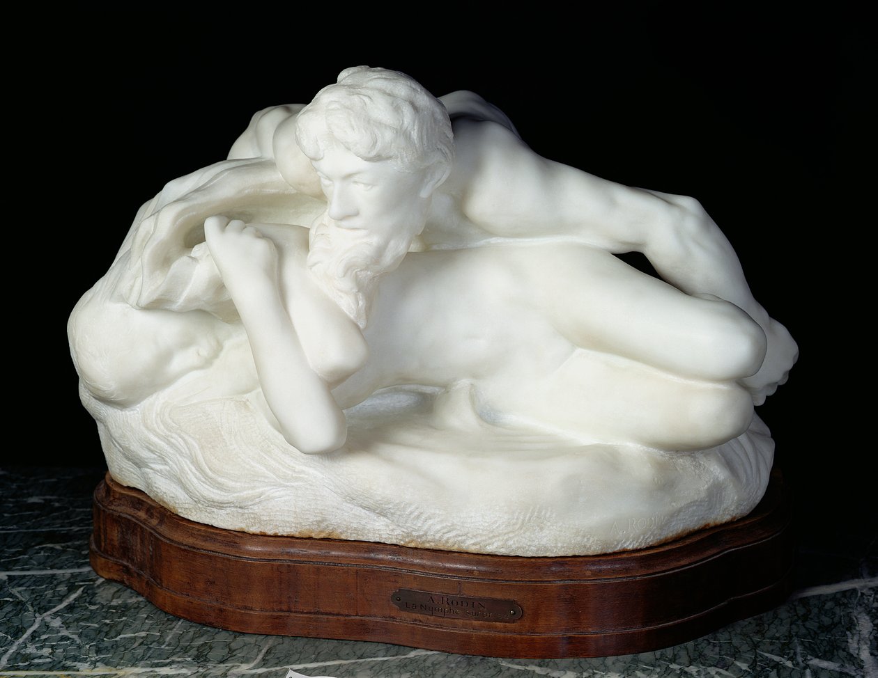 Psyche-Spring, také známý jako Překvapená nymfa nebo The Spring, 1886 (mramor) od Auguste Rodin