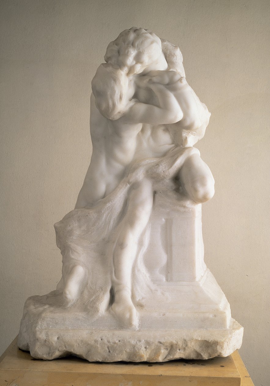 Romeo a Julie, 1905 (mramor) (reverzní 183886) od Auguste Rodin