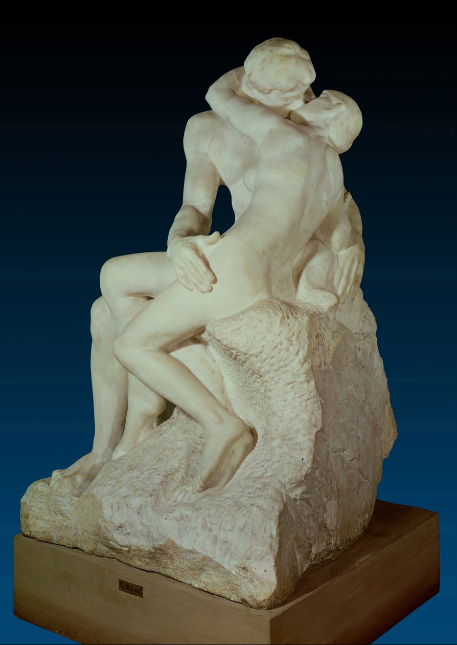 The Kiss, 1886 (mramor) (podrobnosti viz 63543) od Auguste Rodin
