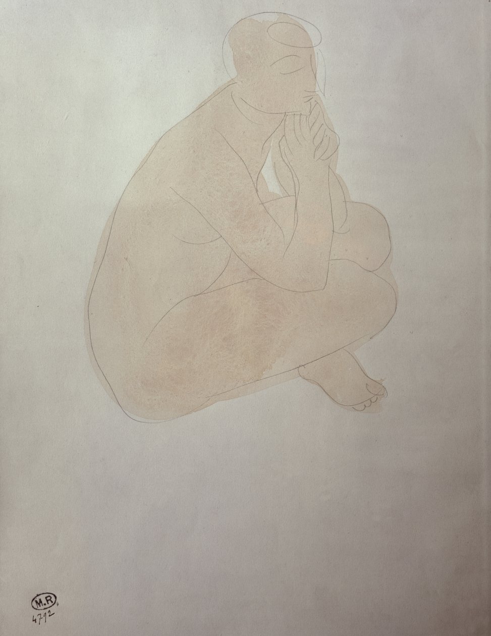 Žena sedící se zkříženýma nohama od Auguste Rodin
