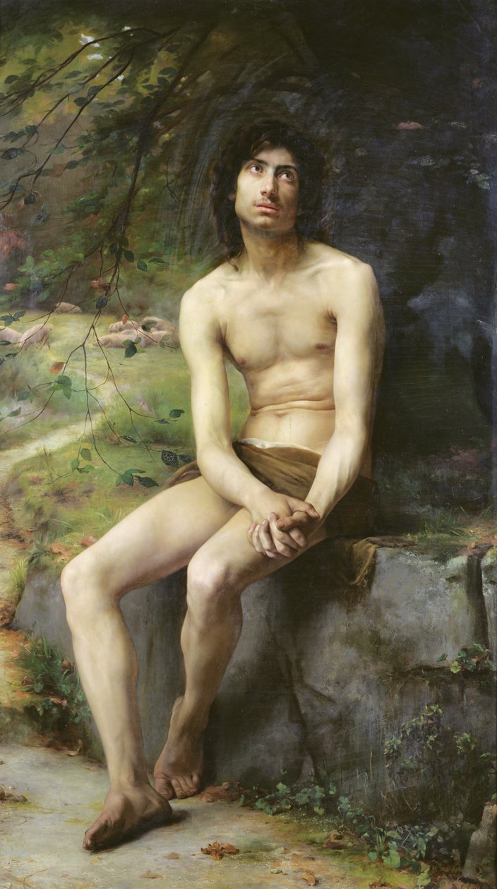 Pokání marnotratného syna, 1883 od Auguste Rousselin