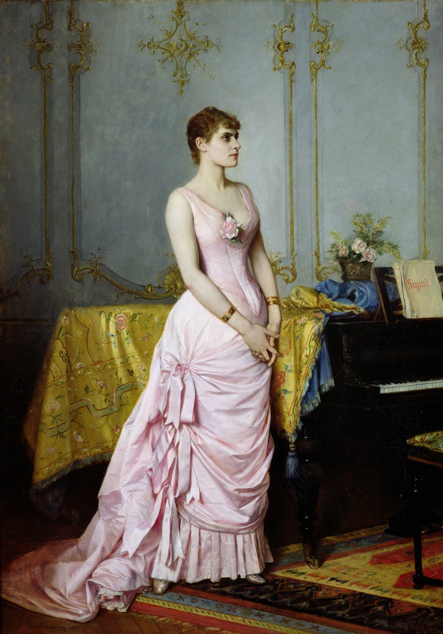 Portrét Rose Caronové (1857-1930) 1886 od Auguste Toulmouche