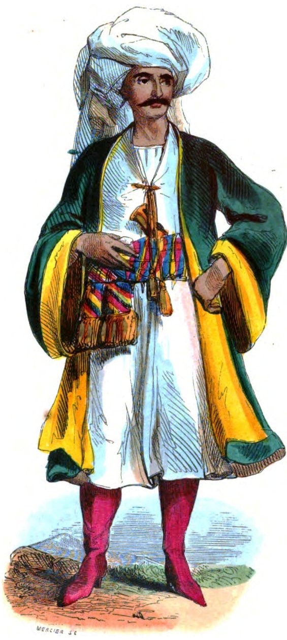 Auguste Wahlen, Mores, použití a kostýmy všech národů světa, svazek 1. Vydavatel La Librairie historique-artistique, 1843 od Auguste Wahlen