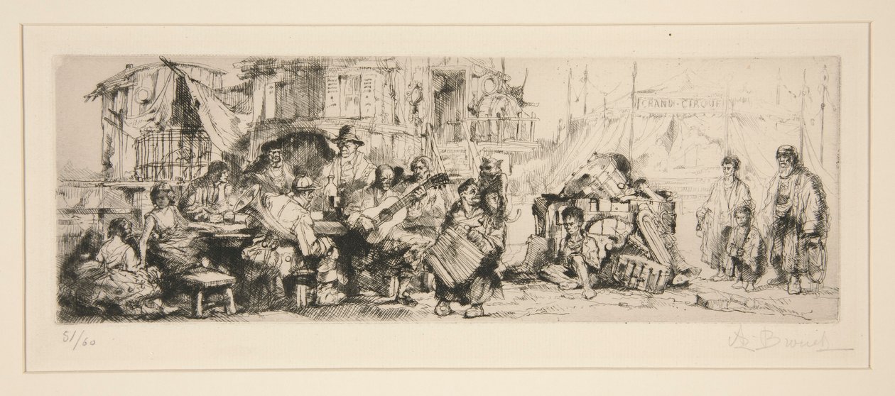 Cirkusový soubor od Auguste Brouet