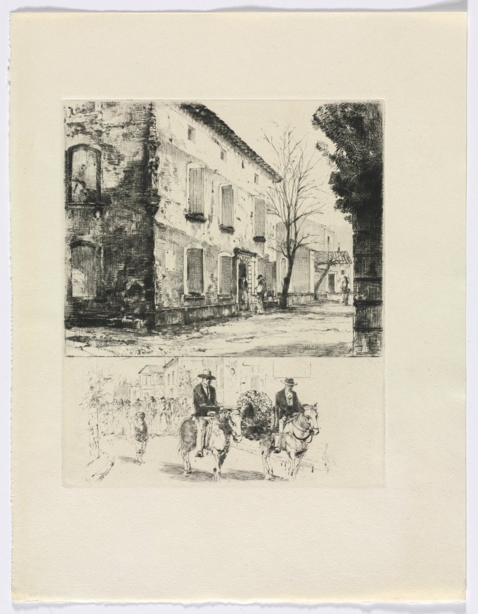 Frédéric Mistral: Mémoires et Recits by Frédéric Mistral: stavba/postavy na koni (vložit za str. 224) od Auguste Brouet