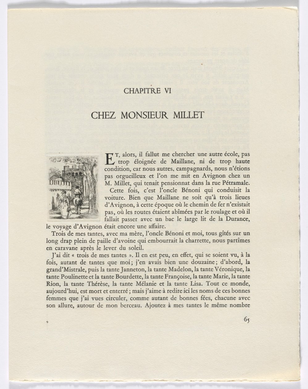 Frédéric Mistral: Mémoires et Recits, Frédéric Mistral: žena a muž na koni (str. 65) od Auguste Brouet
