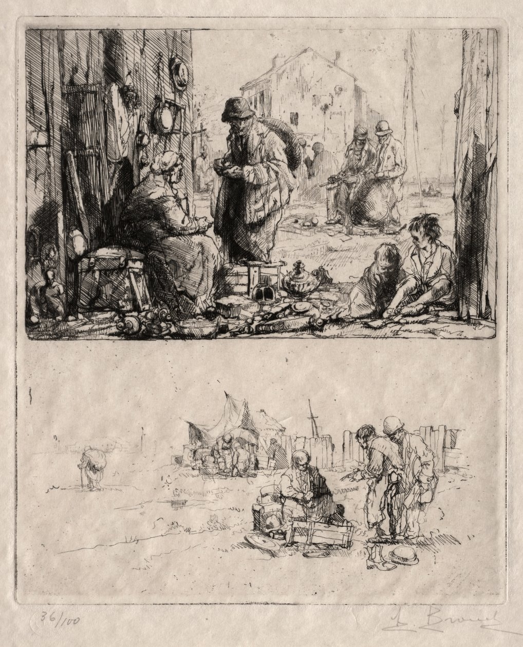 O opevnění v Saint-Ouen od Auguste Brouet