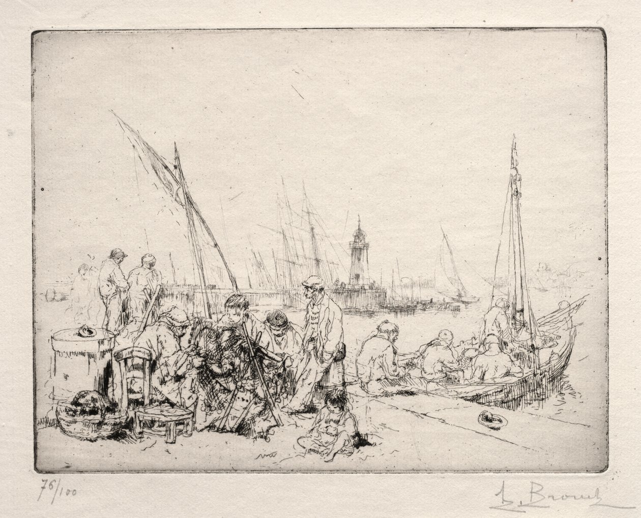 The Net Menders od Auguste Brouet