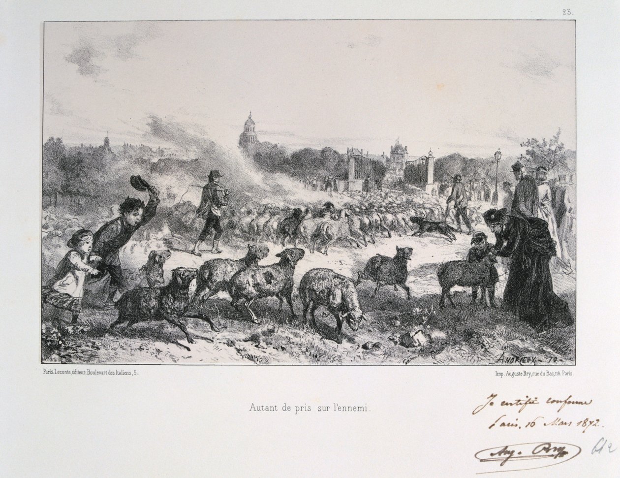 Tolik vzato od nepřítele, francouzsko-pruská válka, 1870 1872 od Auguste Bry
