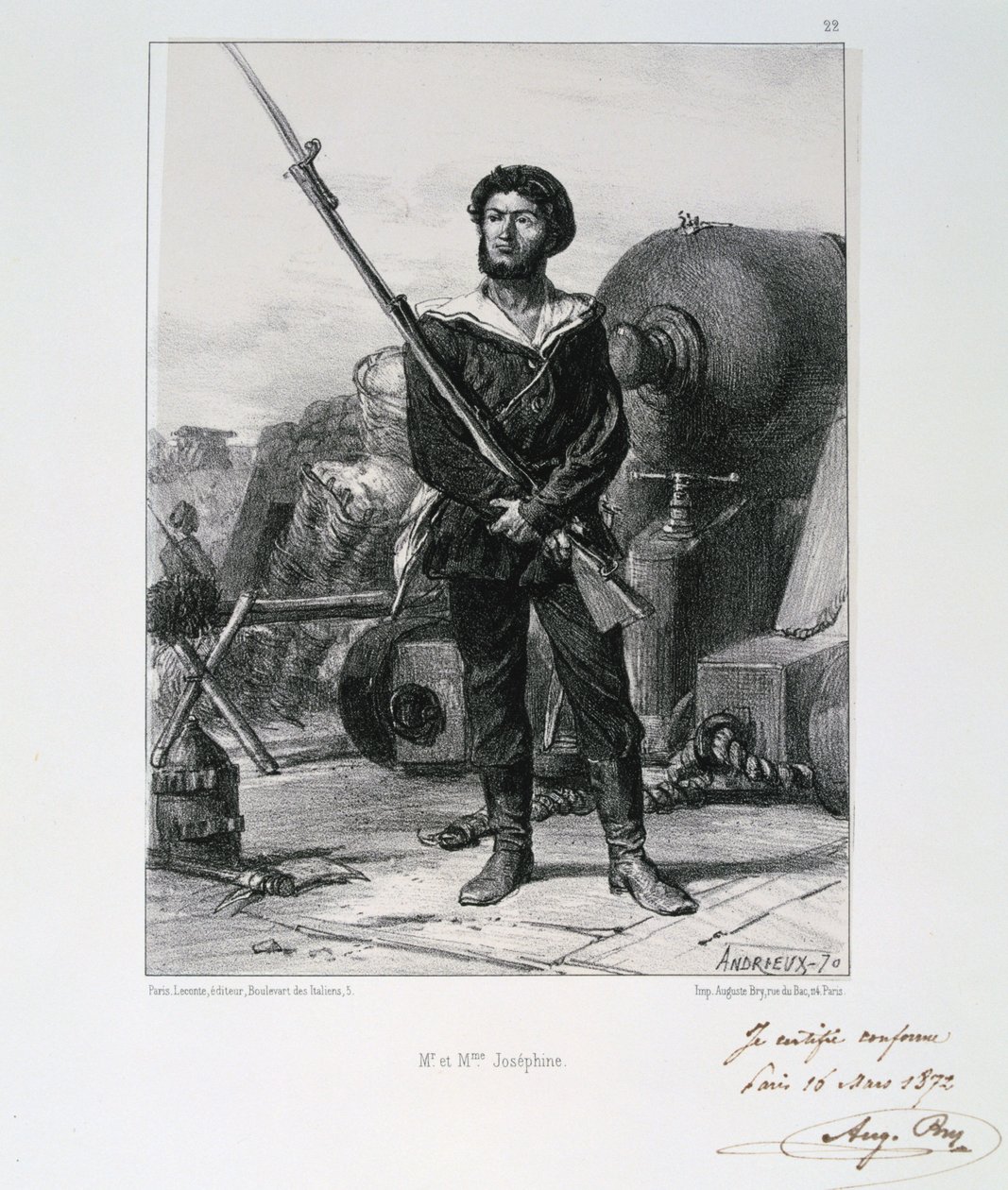 M et Mme Josephine, obležení Paříže, francouzsko-pruská válka, 1870 1872 od Auguste Bry
