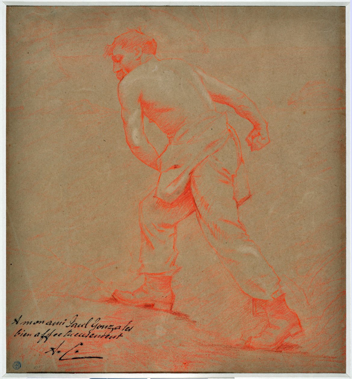 Kresba Le sower od Auguste Carliho (1868-1930) od Auguste Carli