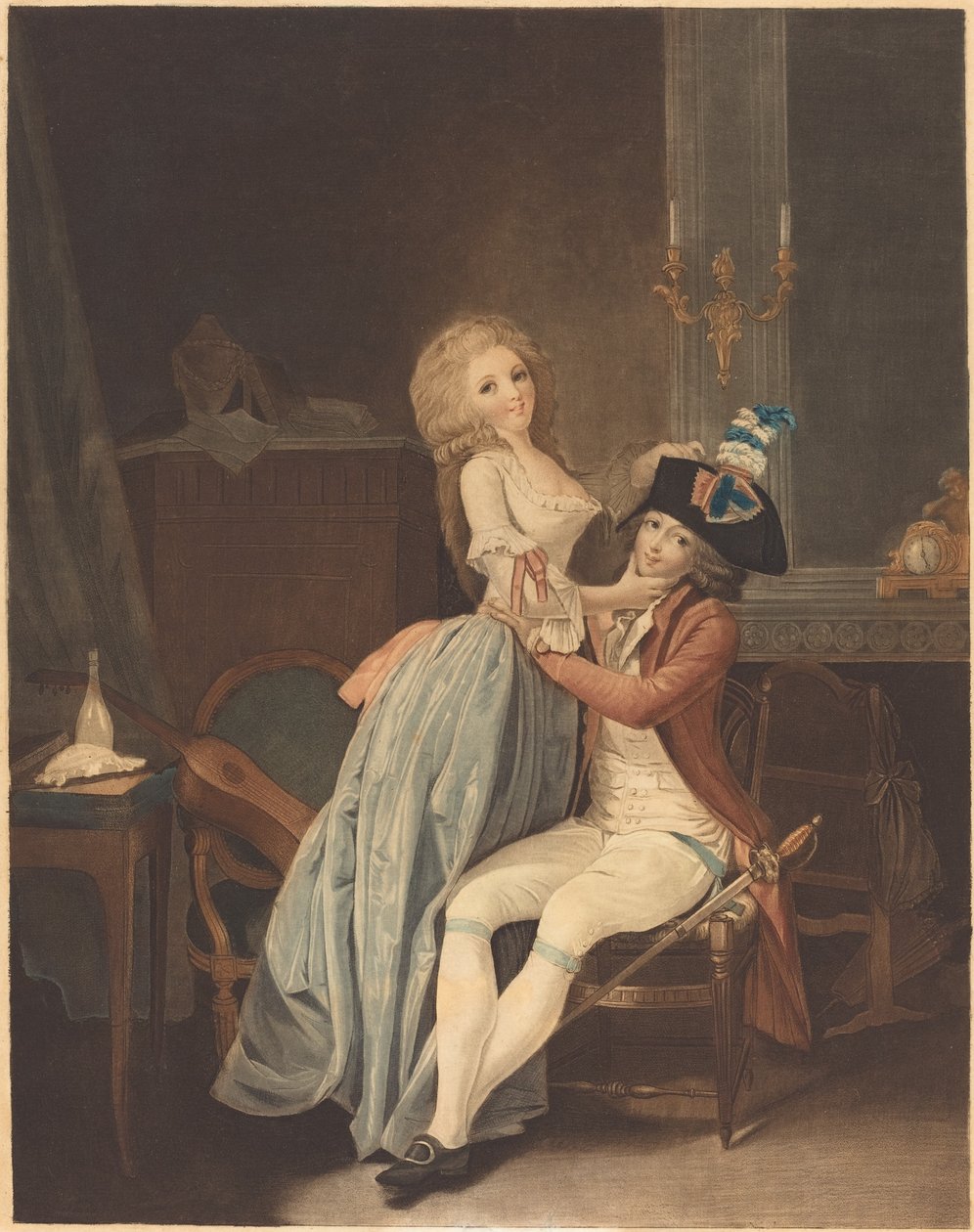 Národní kokarda od Auguste Claude Simon Legrand after Louis Léopold Boilly