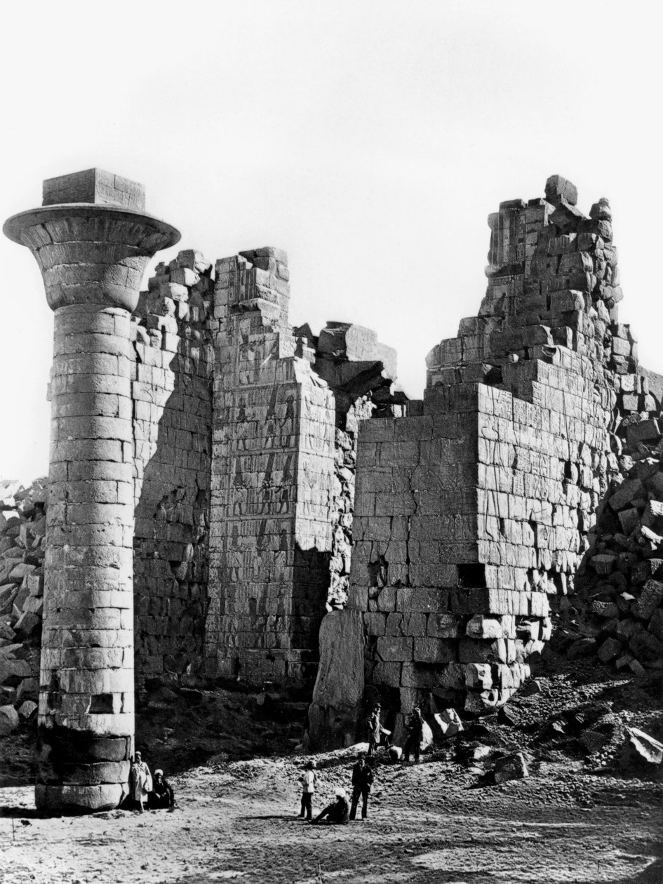 Sloup v Karnaku, Egpyt, 1893 od Auguste Edouard Mariette
