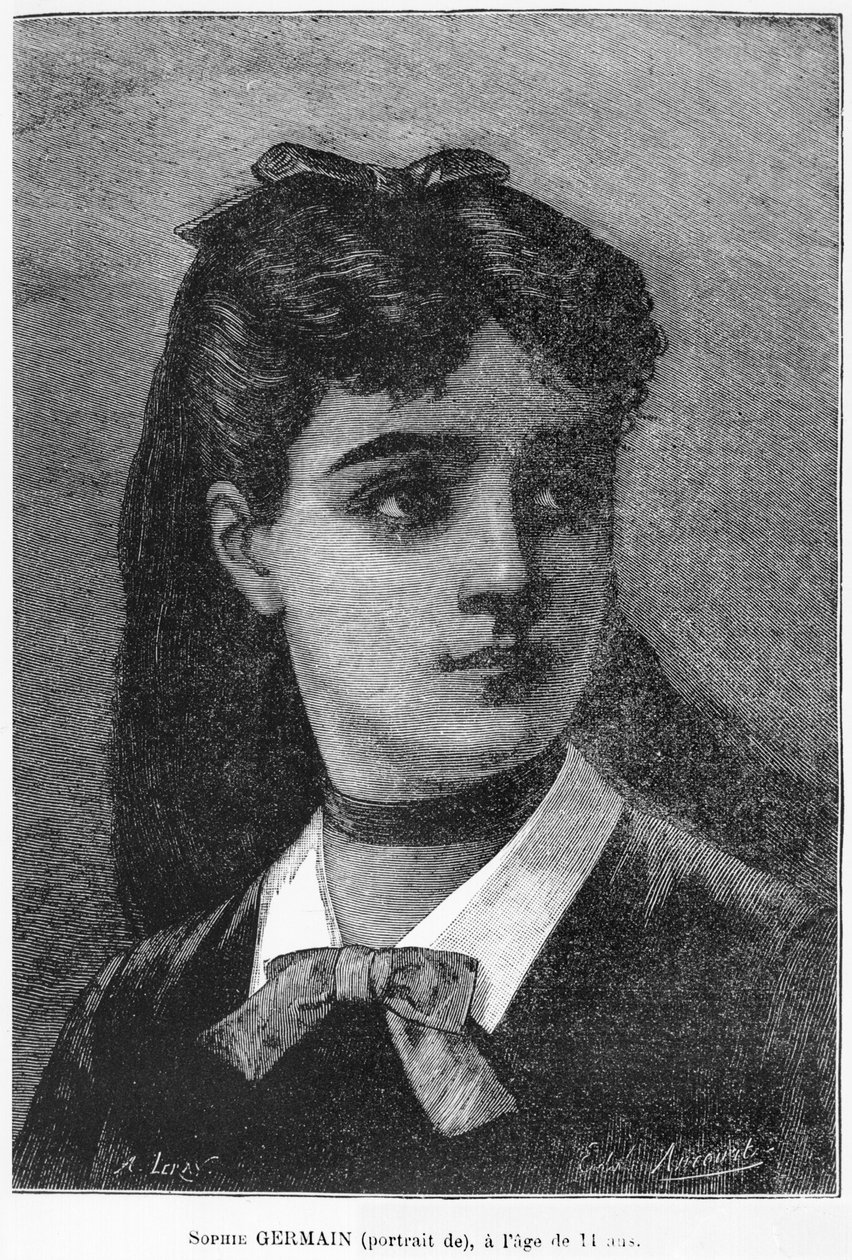 Sophie Germain (1776-1831), 14 let, ilustrace z 