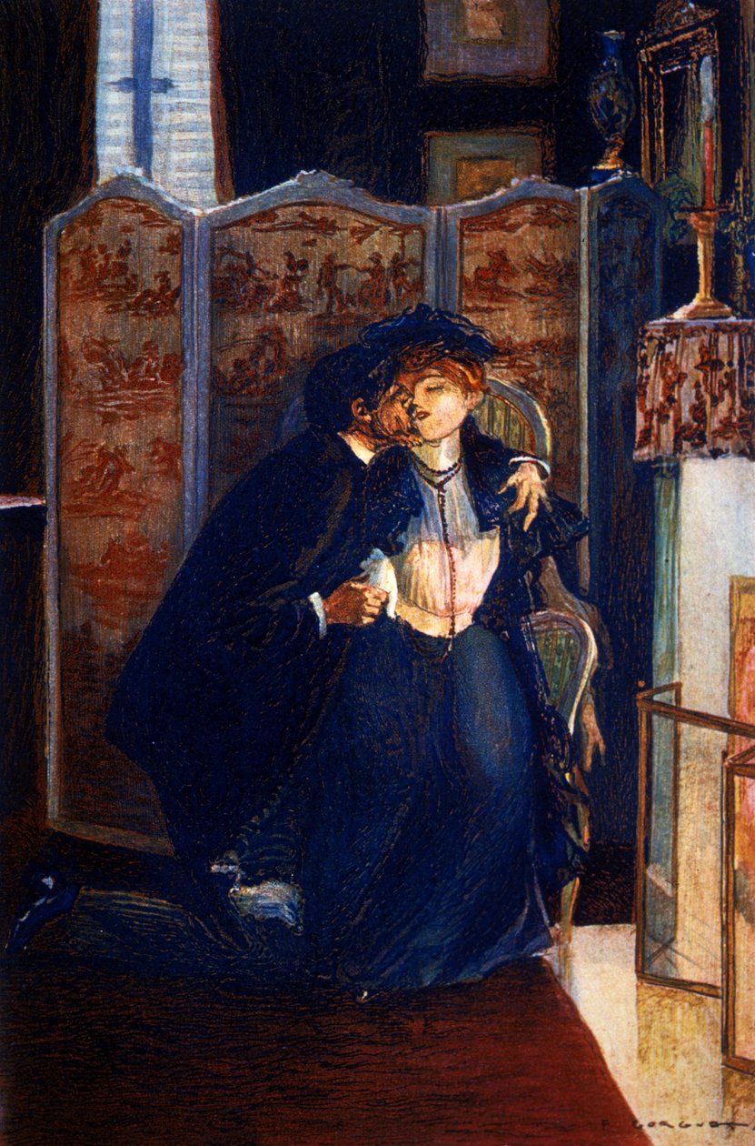 Červená lilie Anatole France (1844 - 1924) od Auguste Francois Gorguet