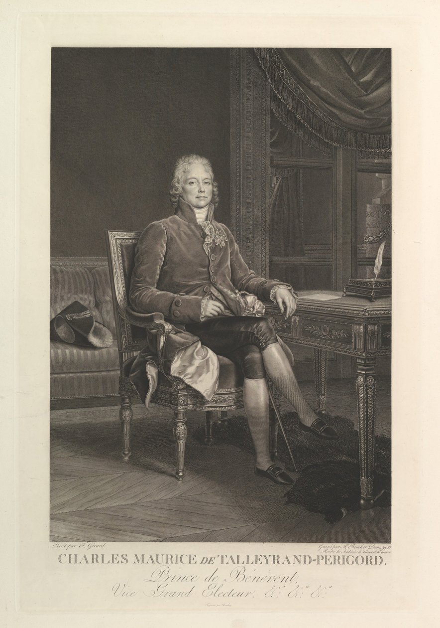 Portrét Charlese Maurice de Talleyrand-Périgord, po roce 1808. od Auguste Gaspard Louis Desnoyers