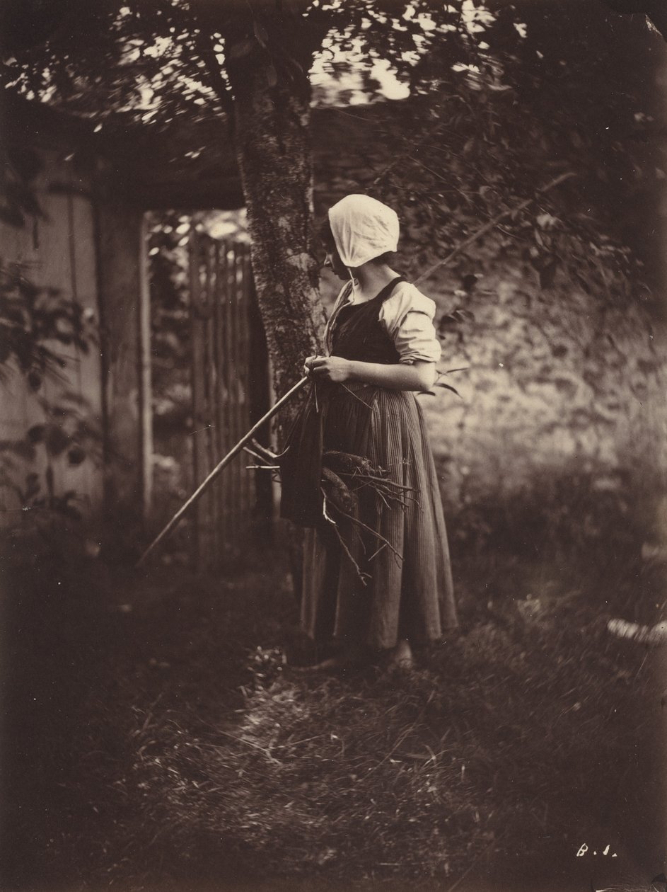 Peasant,c. 1870 (foto) od Auguste Giraudon