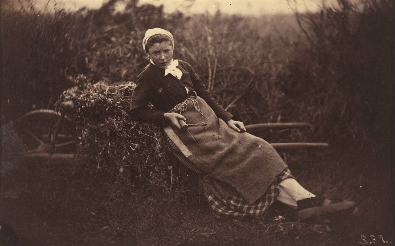 Peasant,c. 1870 (foto) od Auguste Giraudon