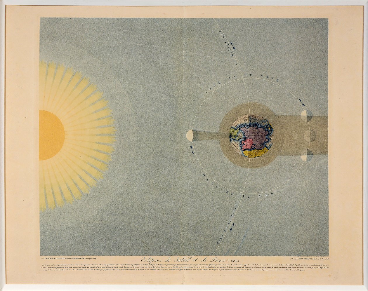 Zatmění Slunce a Měsíce č. 5, hospoda. 1839. od Auguste Henri Dufour