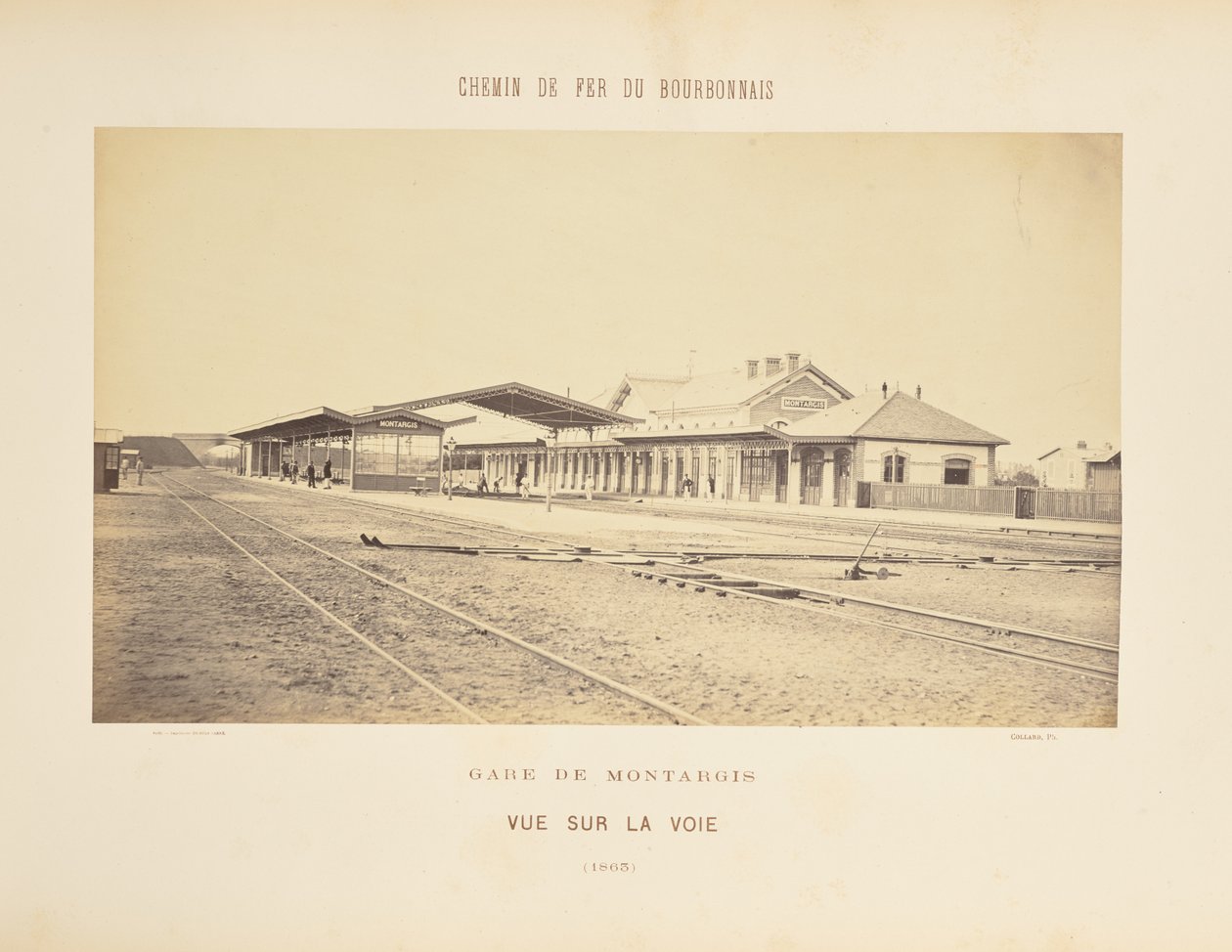 Stanice Montargis, Pohled na trať od Auguste Hippolyte Collard