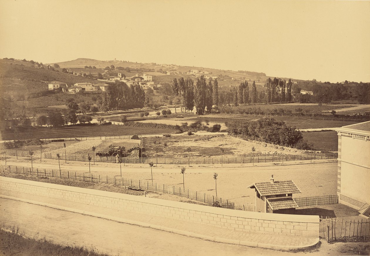 Lozanne, Pohled z železničního mostu od Auguste Hippolyte Collard