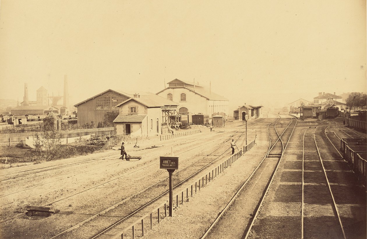 Stanice Givors, celkový pohled od Auguste Hippolyte Collard