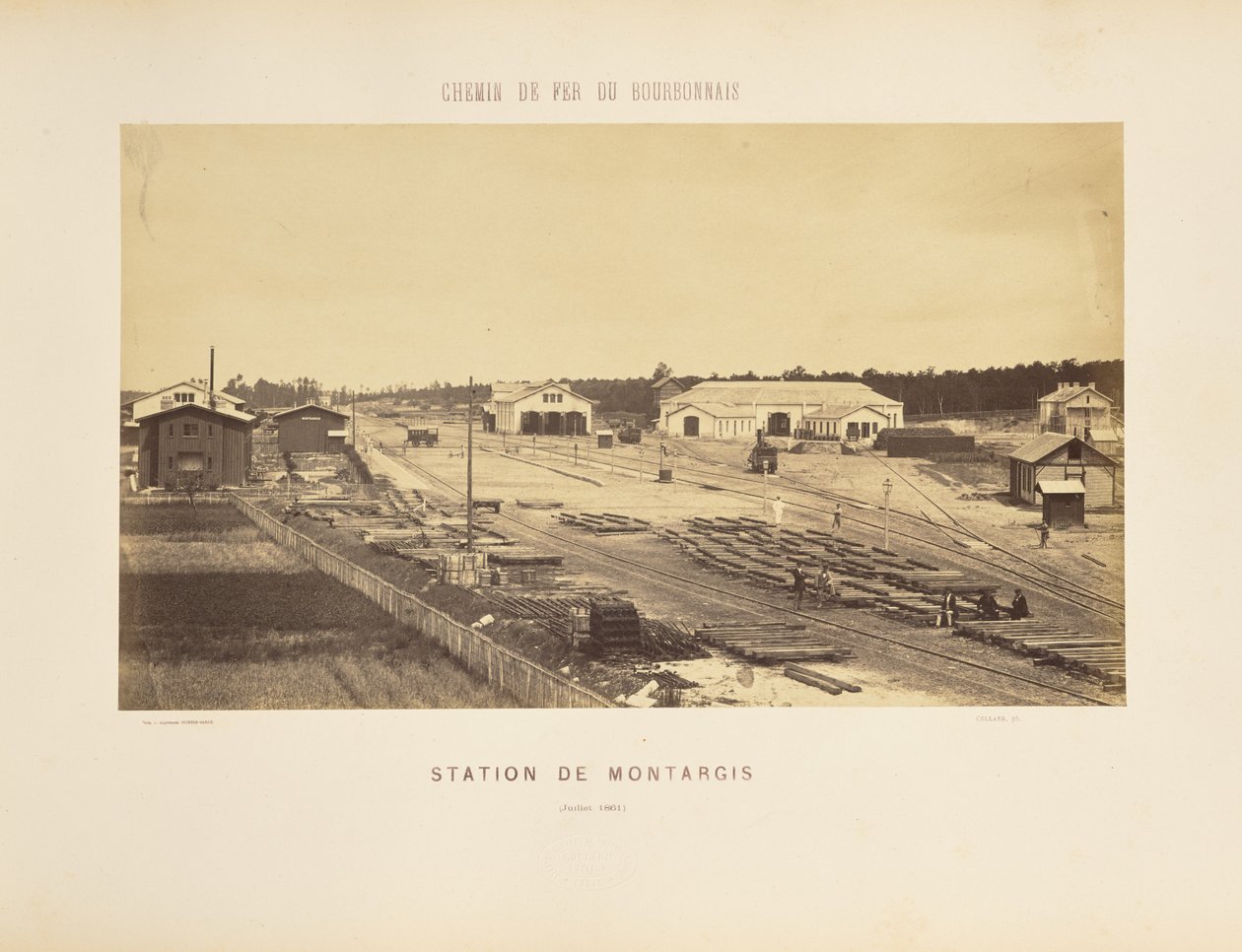 Stanice Montargis od Auguste Hippolyte Collard