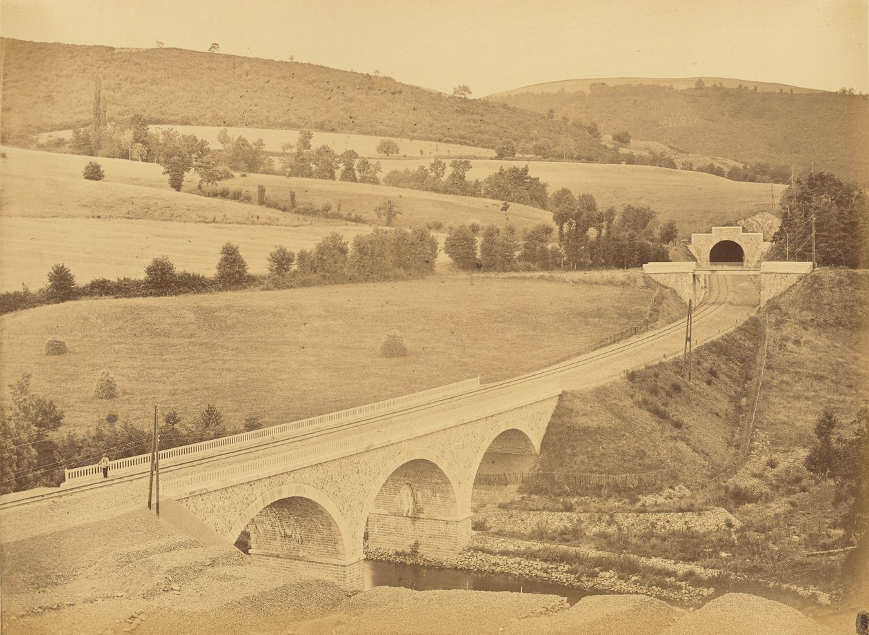 Viadukt přes řeku Rhims u Hôpitalu od Auguste Hippolyte Collard