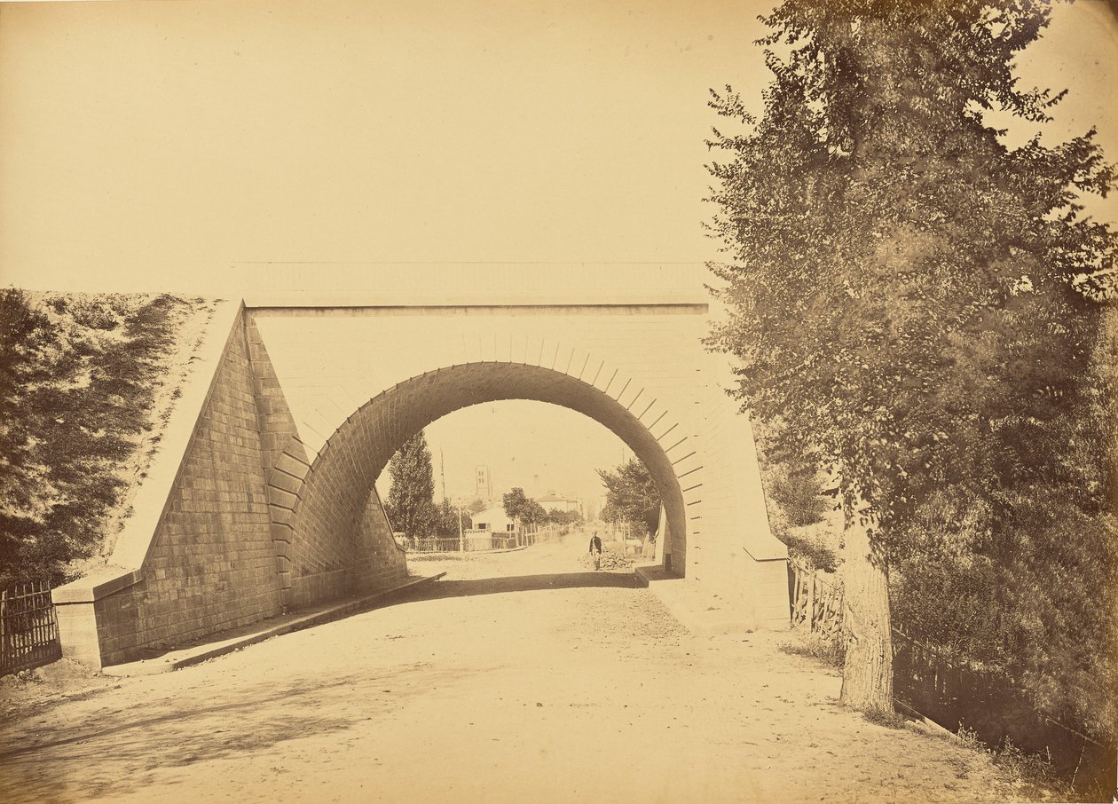 Viadukt na Route de Lyon à Montbrison v Montbrisonu od Auguste Hippolyte Collard