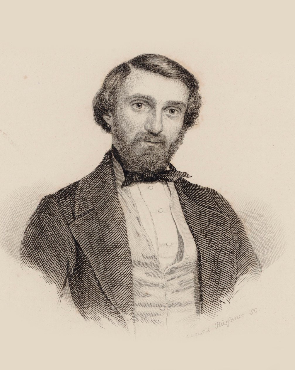 Portrét skladatele Giuseppe Verdiho 1813-1901, c. 1850. od Auguste Hüssener