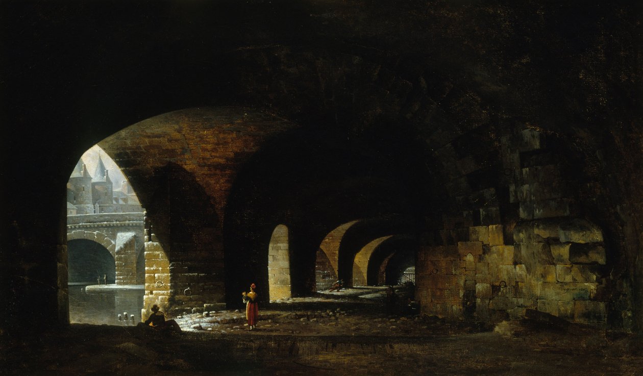 Trezor na nábřeží Quai de Gesvres od Auguste Jacques Regnier