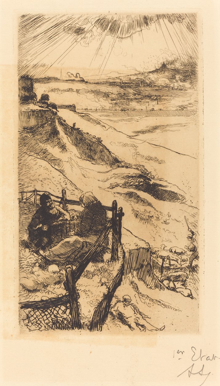 Americké lomy, poblíž Paříže od Auguste Lepere