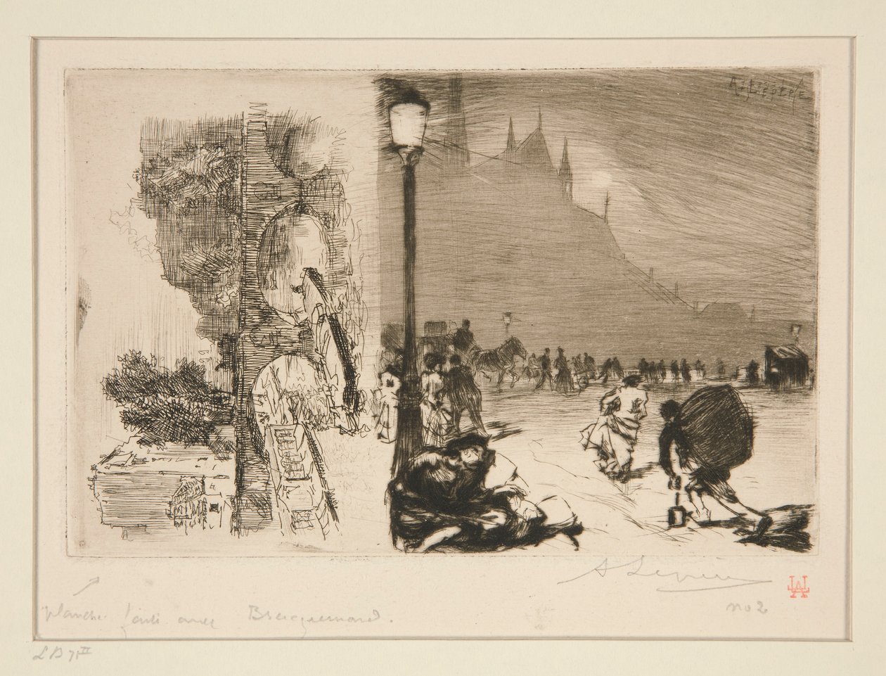 Na rohu Pont-aux-Doubles od Auguste Lepere