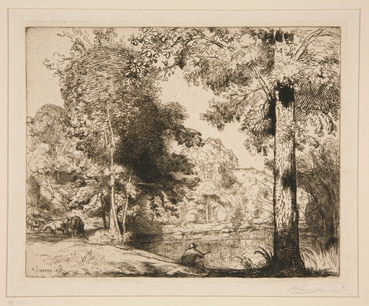 Banks of the Life (Vend?e) od Auguste Lepere
