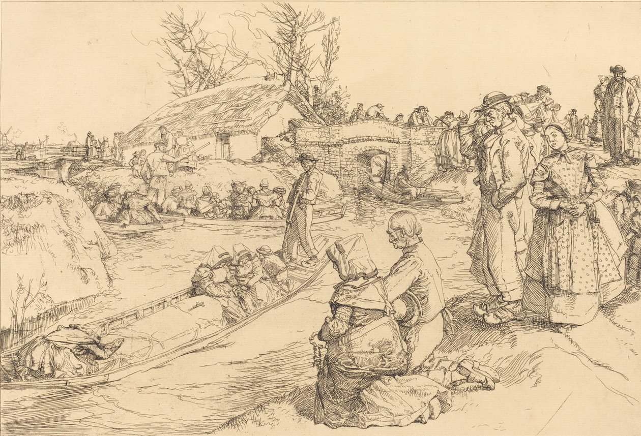 Pohřeb ve Vendeen Marsh Pohřeb ve Vendeen Marsh, 1901. od Auguste Lepere