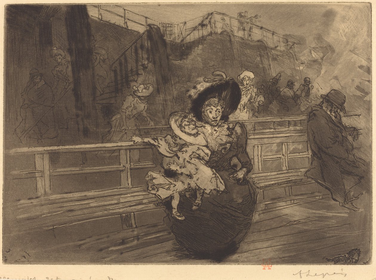Odjezd do Greenwiche (Depart pour Greenwich) od Auguste Lepere