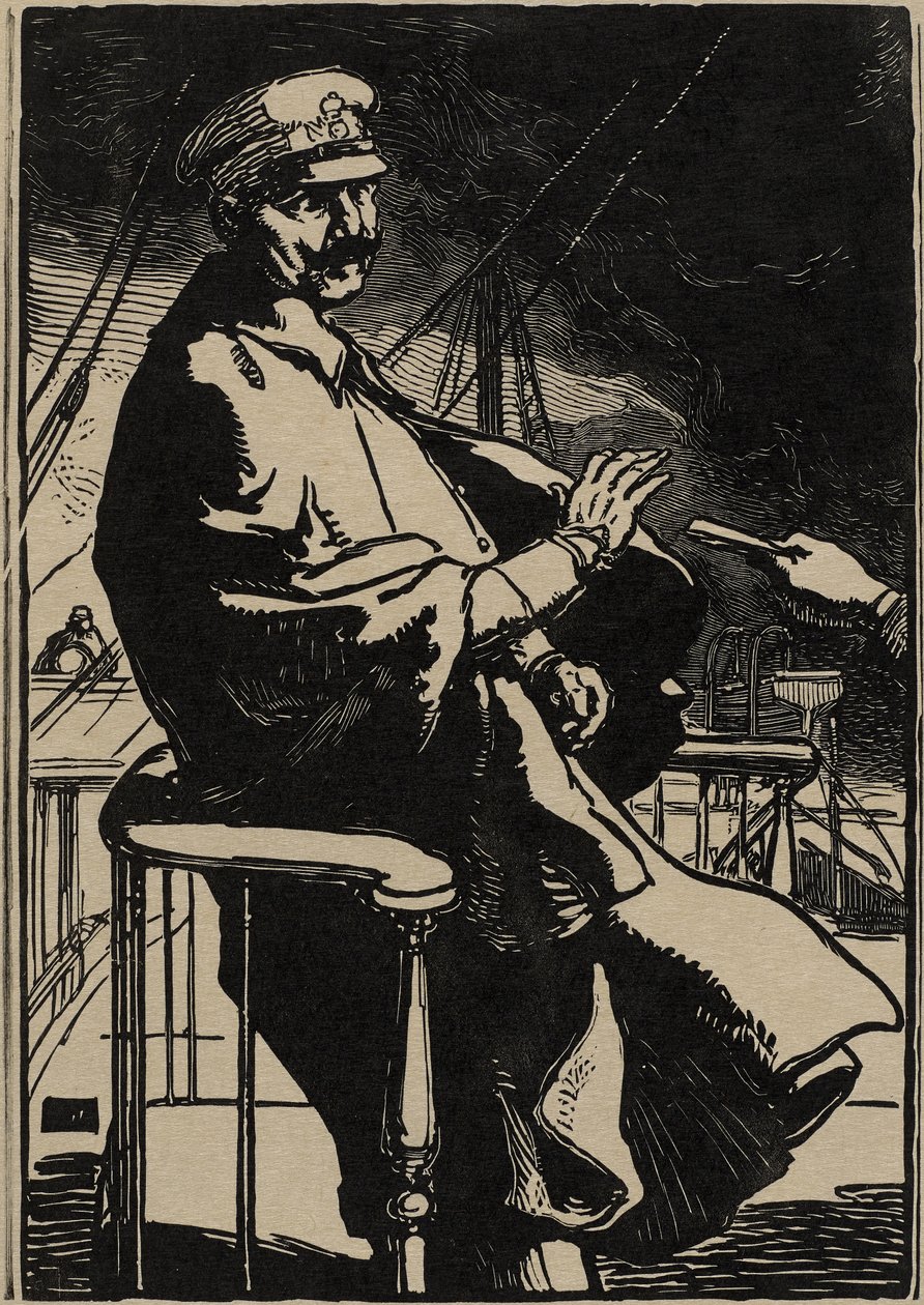 Císař William na své jachtě od Auguste Lepere