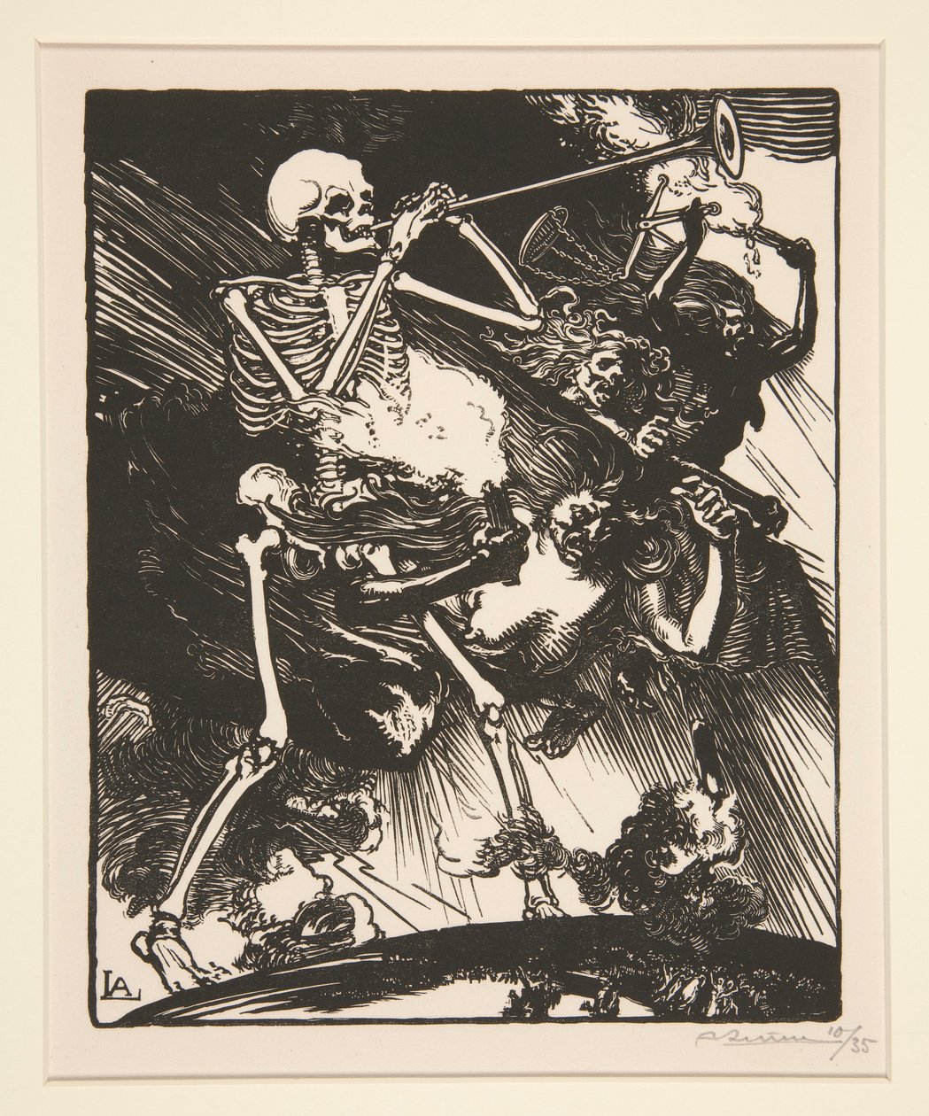Death and Discord will Rain on the Earth, z The War of 1914, první série, no. 7 od Auguste Lepere