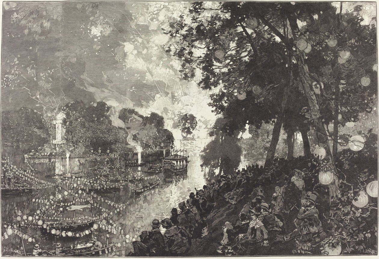 Sníh v Paříži od Auguste Lepere