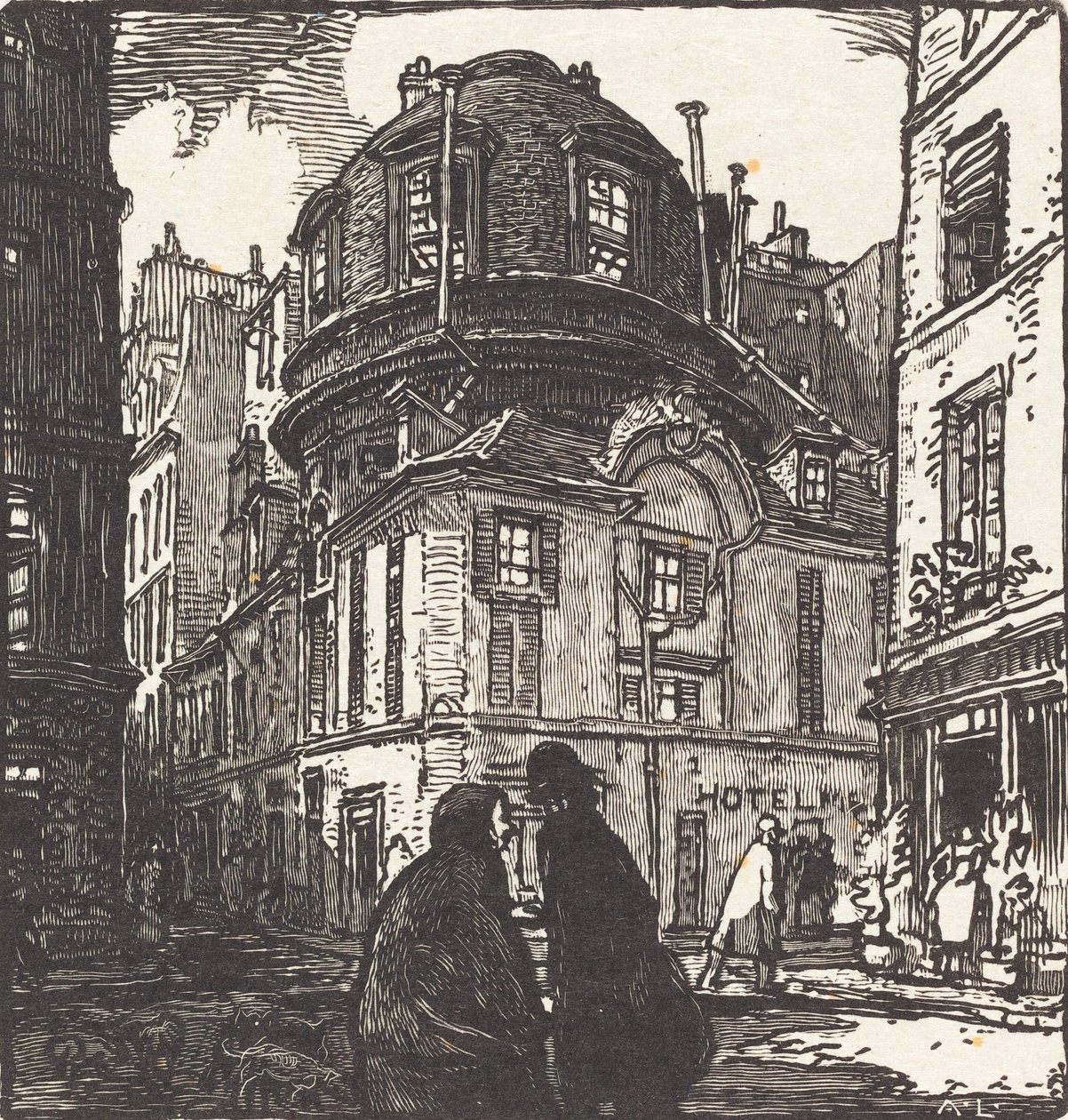Stará lékařská akademie, publikovaná v roce 1901. od Auguste Lepere