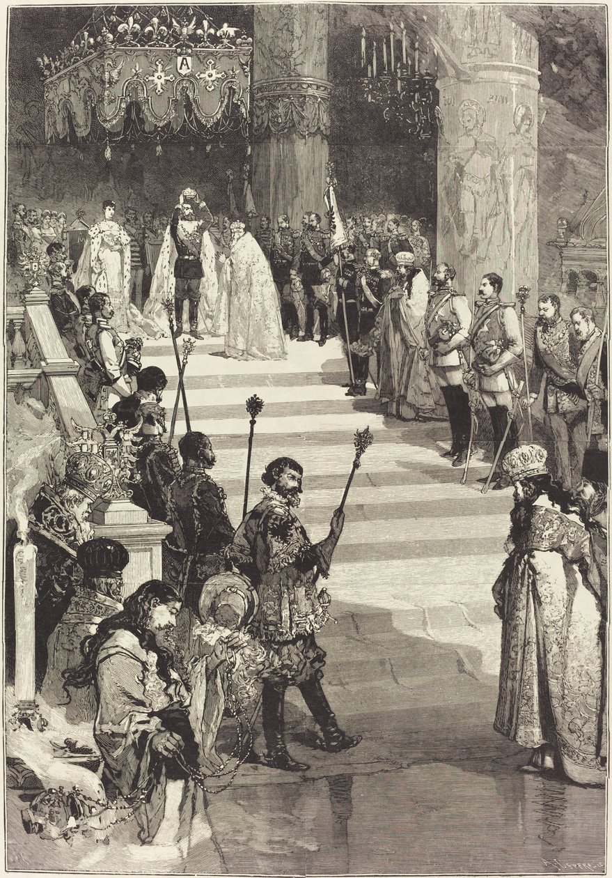 Korunovace ruského císaře Alexandra III. (27. května) od Auguste Lepere