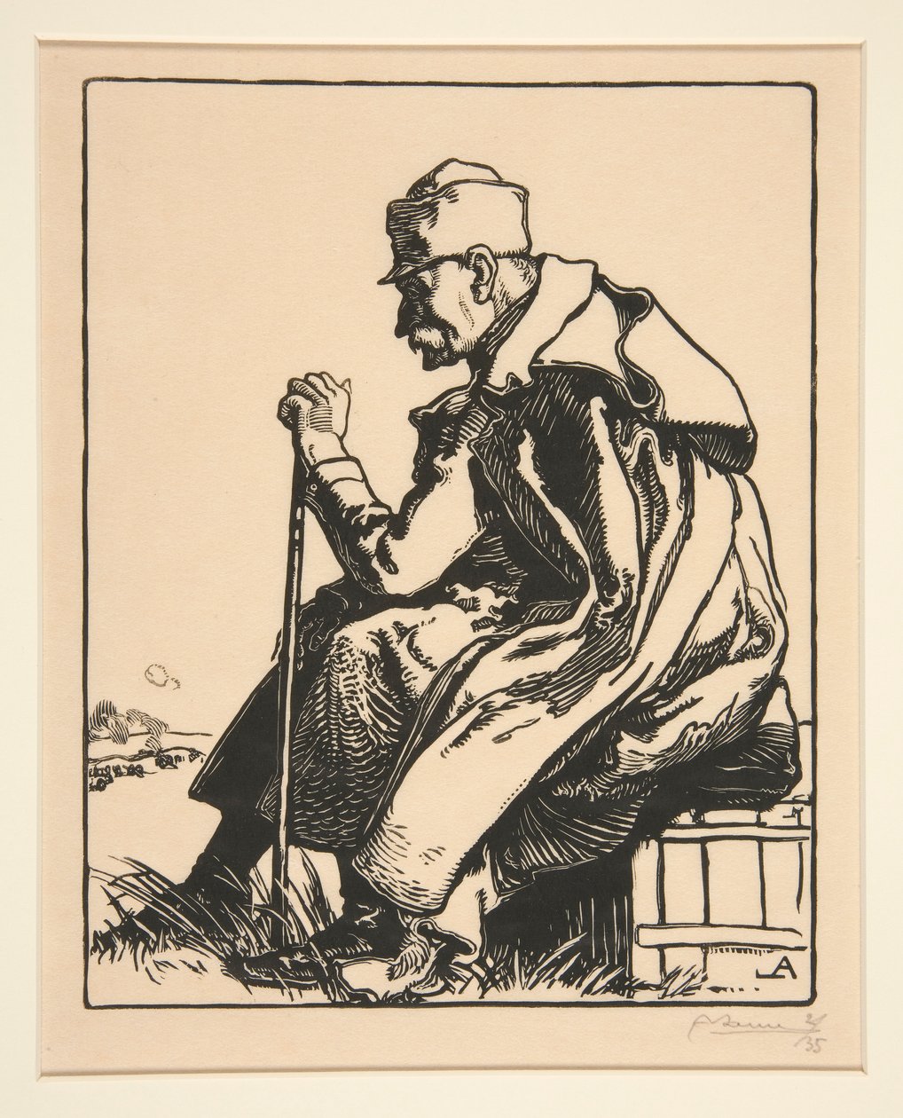 Le Roi de Serbie (Srbský král), z La Guerre de 1914, první série, č.4 od Auguste Lepere