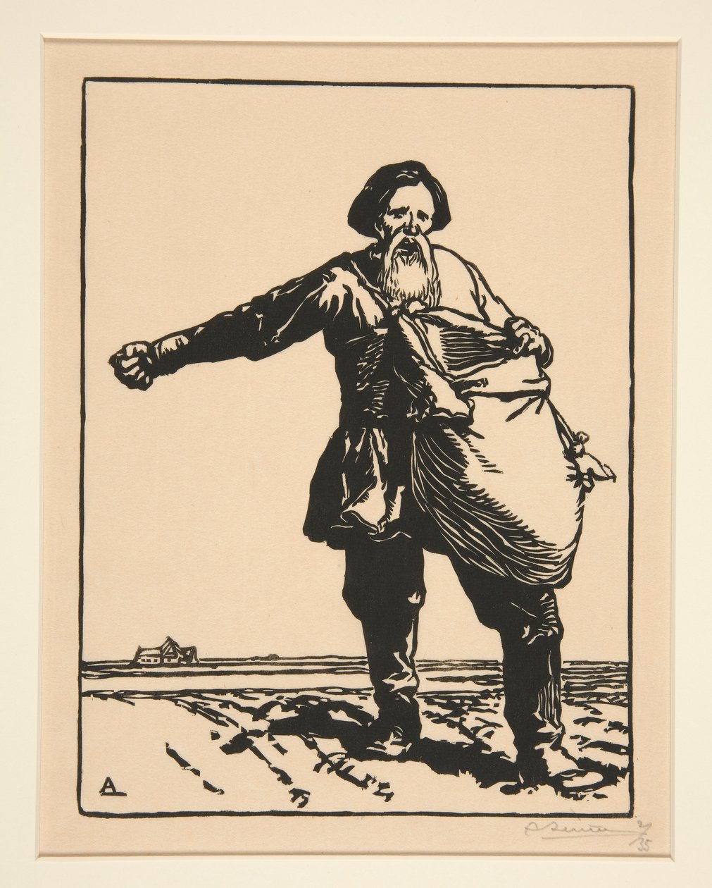 Ruský rolník, z války 1914, první série, no. 2 od Auguste Lepere