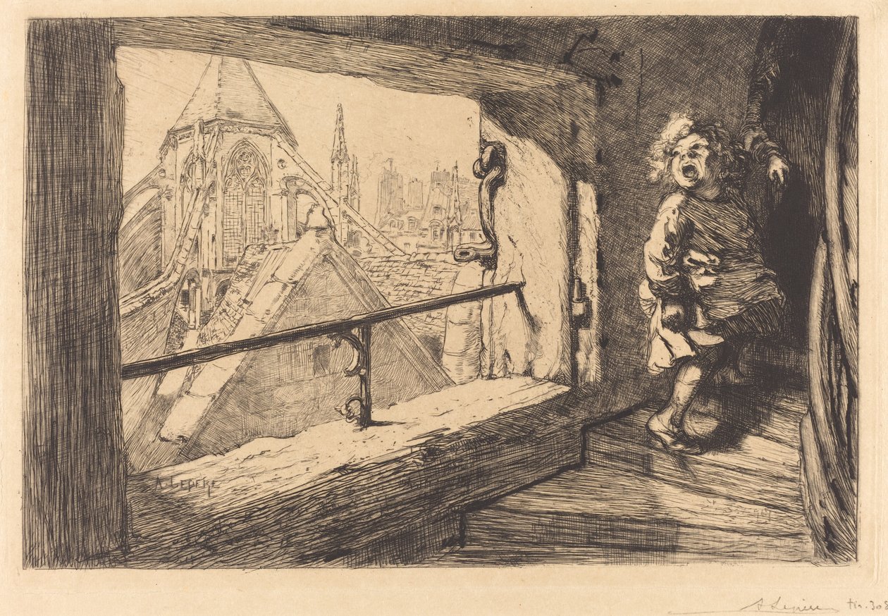 Střechy Saint-Severin od Auguste Lepere