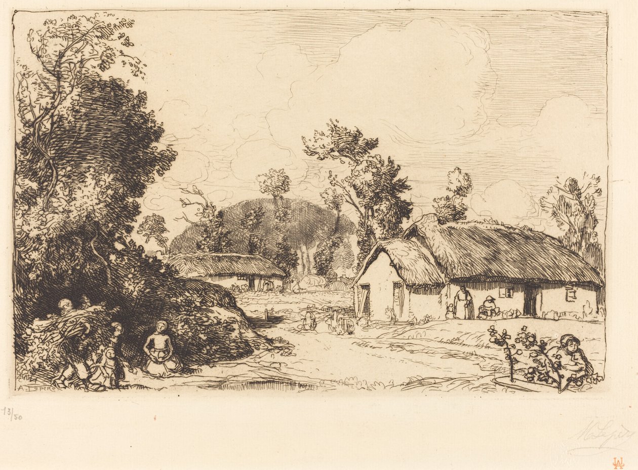 Zábava odpočinku, Vendee od Auguste Lepere